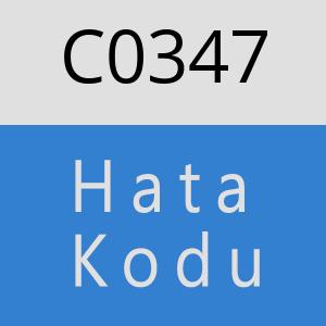 C0347 hatasi