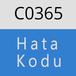 C0365 hatasi