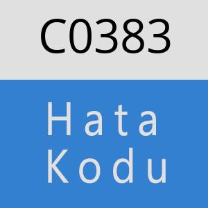 C0383 hatasi