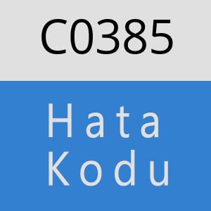 C0385 hatasi