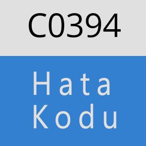 C0394 hatasi