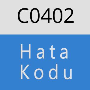 C0402 hatasi