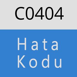 C0404 hatasi