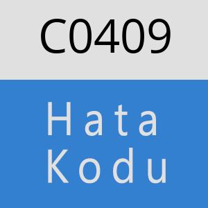 C0409 hatasi