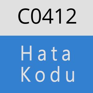 C0412 hatasi