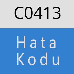 C0413 hatasi