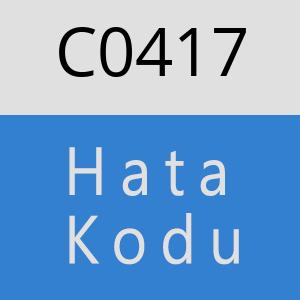 C0417 hatasi