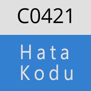 C0421 hatasi