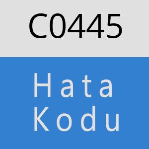 C0445 hatasi