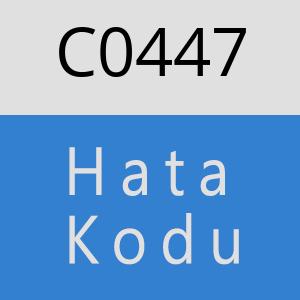 C0447 hatasi