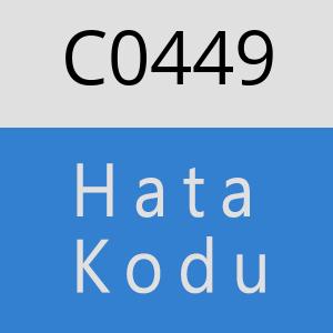 C0449 hatasi