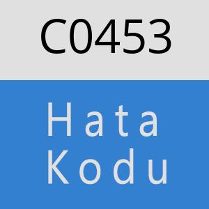 C0453 hatasi