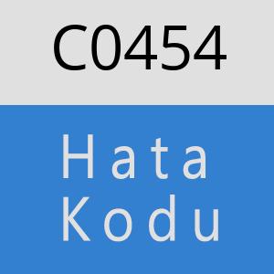 C0454 hatasi