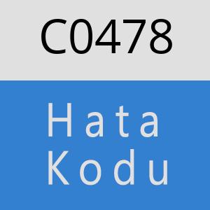 C0478 hatasi