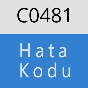 C0481 hatasi