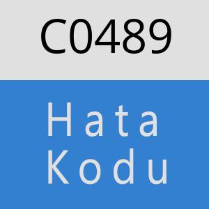 C0489 hatasi