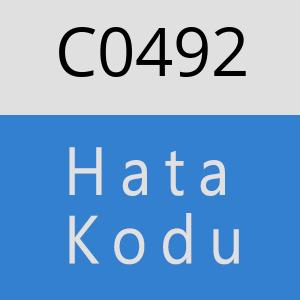 C0492 hatasi