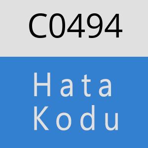C0494 hatasi