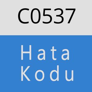 C0537 hatasi