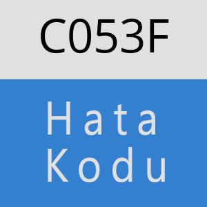 C053F hatasi