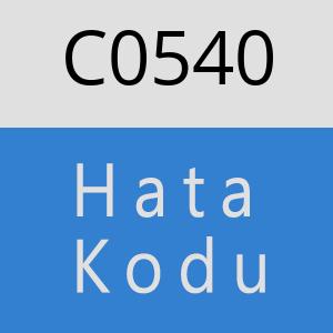 C0540 hatasi