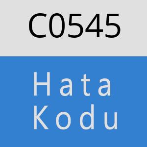 C0545 hatasi