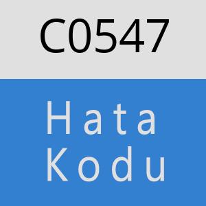 C0547 hatasi