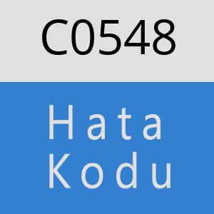 C0548 hatasi