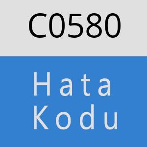 C0580 hatasi