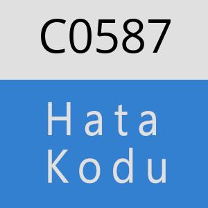 C0587 hatasi