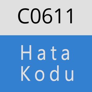C0611 hatasi