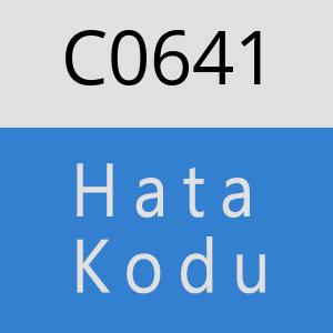 C0641 hatasi