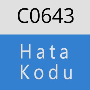 C0643 hatasi