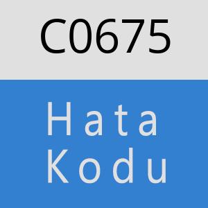 C0675 hatasi