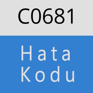 C0681 hatasi