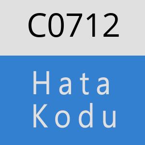 C0712 hatasi