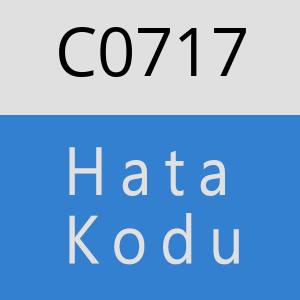 C0717 hatasi