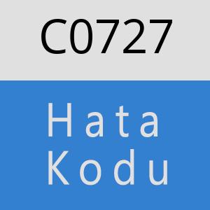 C0727 hatasi