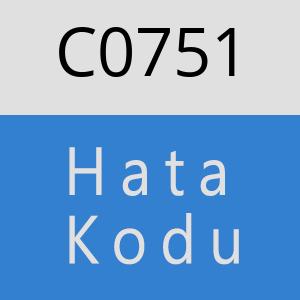 C0751 hatasi