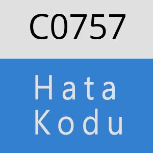 C0757 hatasi