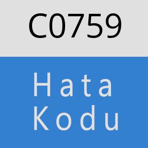 C0759 hatasi