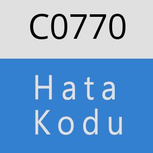 C0770 hatasi