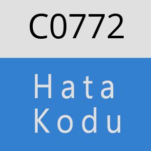 C0772 hatasi