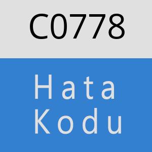 C0778 hatasi