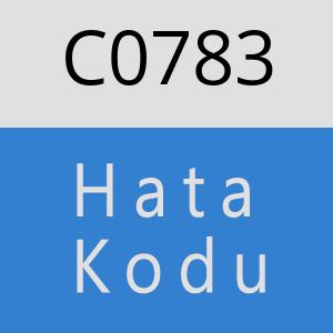 C0783 hatasi