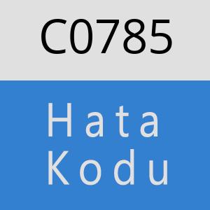 C0785 hatasi