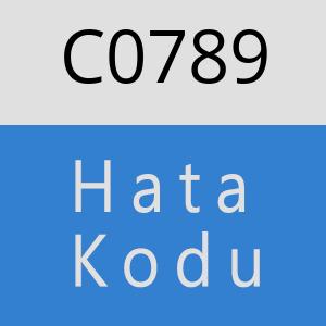 C0789 hatasi