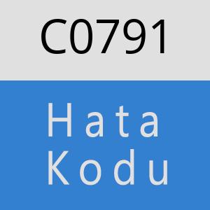 C0791 hatasi