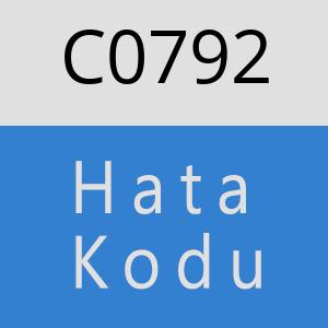 C0792 hatasi