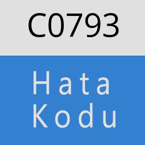 C0793 hatasi